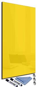 Glasdekor Magnetická skleněná tabule 34x72cm tmavá žlutá