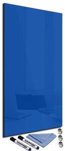 Glasdekor Magnetická skleněná tabule 34x72cm modrá