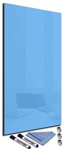 Glasdekor Magnetická skleněná tabule 34x72cm nebeská modrá