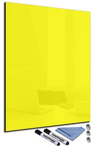 Glasdekor Magnetická skleněná tabule 60x90cm žlutá