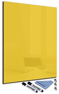 Glasdekor Magnetická skleněná tabule 60x90cm banánová