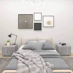 Noční stolek betonově šedý 100 x 35 x 40 cm kompozitní dřevo 3082769