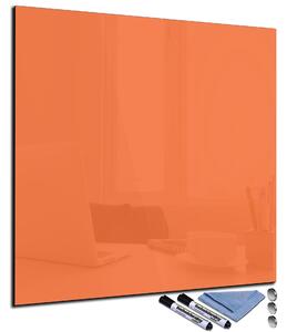 Glasdekor Magnetická skleněná tabule 40x40cm oranžová