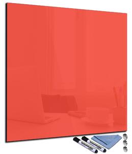 Glasdekor Magnetická skleněná tabule 50x50cm červeno-oranžová