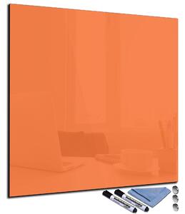 Glasdekor Magnetická skleněná tabule 50x50cm oranžová