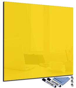 Glasdekor Magnetická skleněná tabule 40x40cm tmavá žlutá