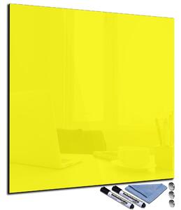 Glasdekor Magnetická skleněná tabule 65x65cm žlutá