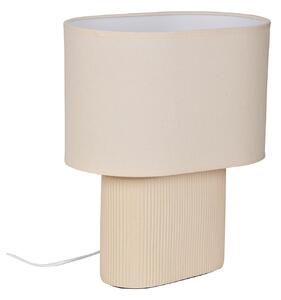 Stolní lampa COREP, Santorini, Béžová, Obývací pokoj, Keramika