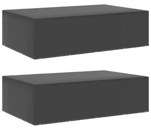 Plachty na zahradní nábytek 2 ks 12 oček 325 x 205 x 90 cm 3082842
