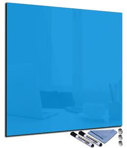 Glasdekor Magnetická skleněná tabule 40x40cm pomněnková modrá