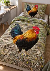 3d povlečení s kohoutem - Gallo mikroplyš 140x200 cm
