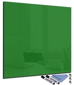 Glasdekor Magnetická skleněná tabule 65x65cm láhvově zelená