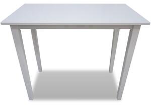 Bílý dřevěný barový stůl