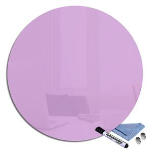 Glasdekor Magnetická skleněná tabule pr.50cm světle růžová