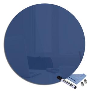 Glasdekor Magnetická skleněná tabule pr.70cm tmavě modrá