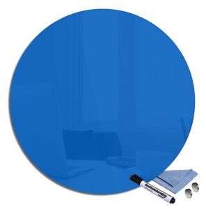 Glasdekor Magnetická skleněná tabule pr.70cm modrá