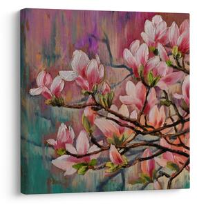 Obraz - Olejomalba, Rozkvetlá sakura (30x30 cm)