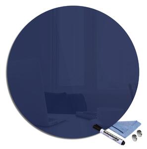 Glasdekor Magnetická skleněná tabule pr.40cm tmavě modrá