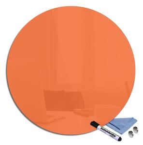 Glasdekor Magnetická skleněná tabule pr.40cm oranžová