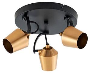 Lindby - Sylveria 3 Stropní Lampa Černá/Zlatá
