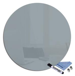 Glasdekor Magnetická skleněná tabule pr.40cm světle šedá