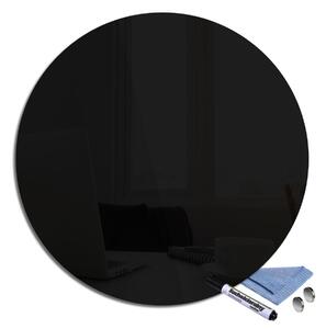 Glasdekor Magnetická skleněná tabule pr.30cm černá