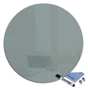 Glasdekor Magnetická skleněná tabule pr.40cm betonová šedá
