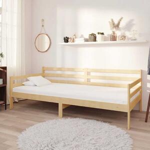 Válenda s matrací 90 x 200 cm masivní borové dřevo 3083599