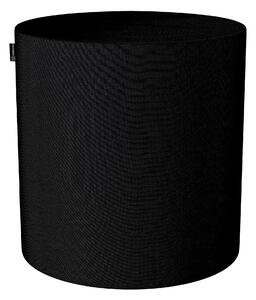 Sedák Barrel- válec pevný barva černá látka pletený vzor