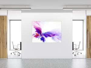 Glasdekor Skleněná magnetická tabule abstrakce fialový motýl S 1186063270-4040