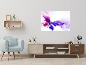 Glasdekor Skleněná magnetická tabule abstrakce fialový motýl S 1186063270-4040