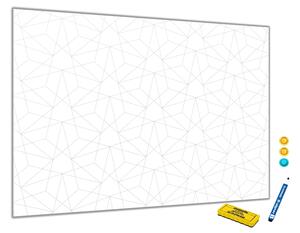Glasdekor Metalová magnetická tabule abstraktní geometrický vzor S-530415049-6040