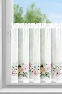 KRÁTKÁ ZÁCLONA NA PÁSCE FLOWERY 150X60 CM KVĚTY
