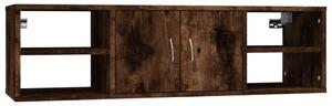 Nástěnná police kouřový dub 102 x 30 x 29 cm kompozitní dřevo