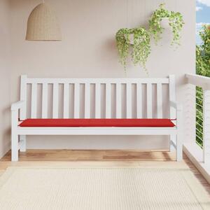 Poduška na zahradní lavici červená 200x50x3 cm oxfordská látka