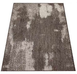 Makro Abra Kusový koberec sysalový oboustranný ZARA 10 Abstraktní hnědý Rozměr: 160x230 cm