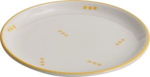 Snídaňový talíř Piatto Stencil 23 cm žlutý