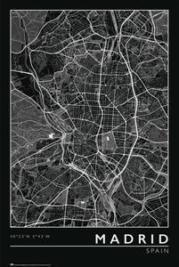 Plakát, Obraz - Madrid - City Map