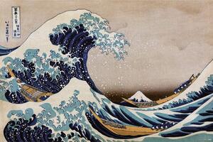 Plakát, Obraz - Hokusai - Te Great Wave of Kanagawa