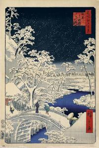 Plakát, Obraz - Bubnový most Meguro a kopec Sunset Hill