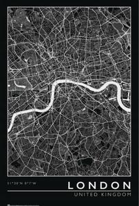 Plakát, Obraz - London - City Map, (61 x 91.5 cm)