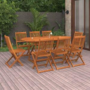 9dílný zahradní jídelní set 180x90x75 cm masivní akáciové dřevo 3086973