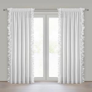ZÁCLONA NA PÁSCE GABRIELA 140X270 CM BÍLÁ