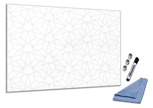 Glasdekor Skleněná magnetická tabule abstraktní geometrický vzor S-530415049-6040