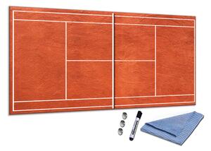 Glasdekor Skleněná magnetická tabule tenis kurty S-1989732011-6040