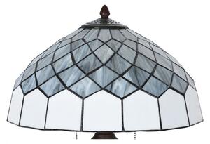 Stolní lampa Tiffany Krisoijn šedá v art deco stylu – 40x58 cm
