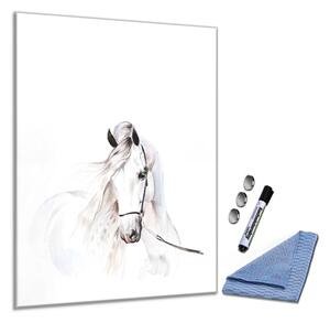 Glasdekor Skleněná magnetická tabule malovaný andaluský kůň S-265671161-5050