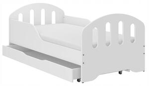 Dětská postel SMILE se šuplíkem 160 x 80 cm bílá