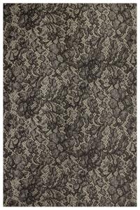 Balta Kusový koberec Highline-Loop 14095 Květy antracitový šedý Rozměr: 200x300 cm