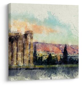 Obraz - Akropolis, Athény, Řecko (30x30 cm)